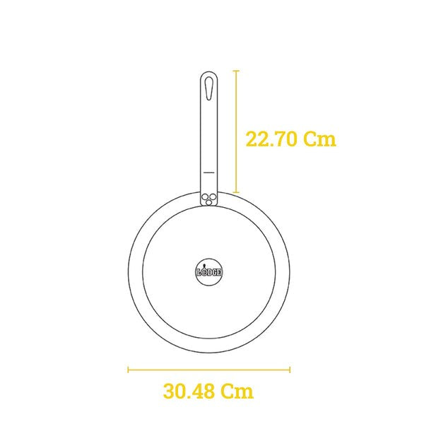 Τηγάνι Lodge Carbon Steel 30,5cm CRS12 | www.mantemi.gr