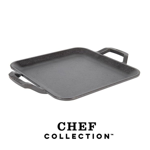 Μαντεμένιο τηγάνι τετράγωνο Lodge 28cm LC11SGR | www.mantemi.gr