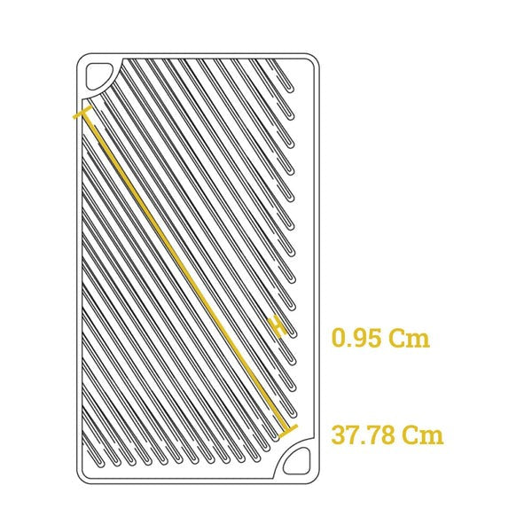 Μαντεμένια πλάκα Lodge διπλής όψης 42,5 x 24,1cm LDP3 | www.mantemi.gr