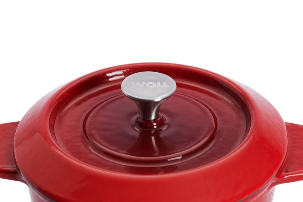 Μαντεμένια γάστρα επισμαλτωμένη Woll Iron Casserole Mini 0,3lt 10cm 2τεμ 110CI-010 Chili Red | www.mantemi.gr