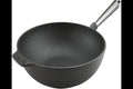Μαντεμένιο γουόκ Carl Victor 30cm με inox χερούλι | www.mantemi.gr