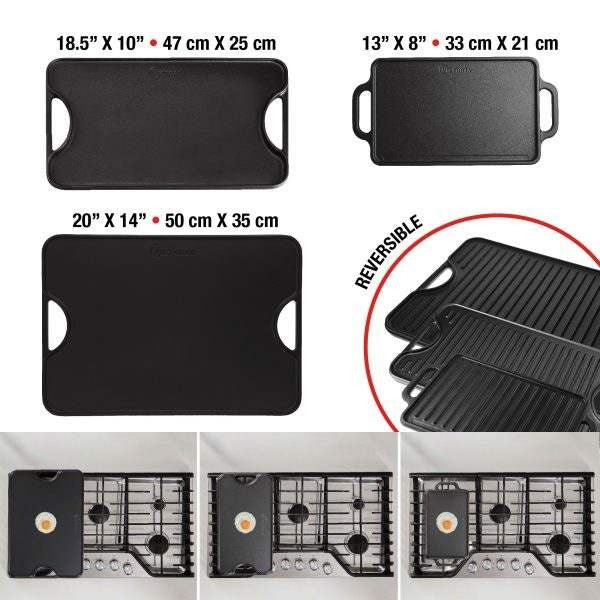 Μαντεμένια πλάκα διπλής όψεως εμαγιέ Victoria 47x25cm | www.mantemi.gr