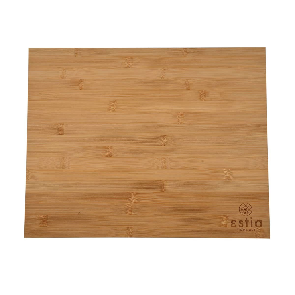 Ορθογώνια επιφάνεια κοπής bamboo γωνιακή Estia 48x38cm | www.mantemi.gr