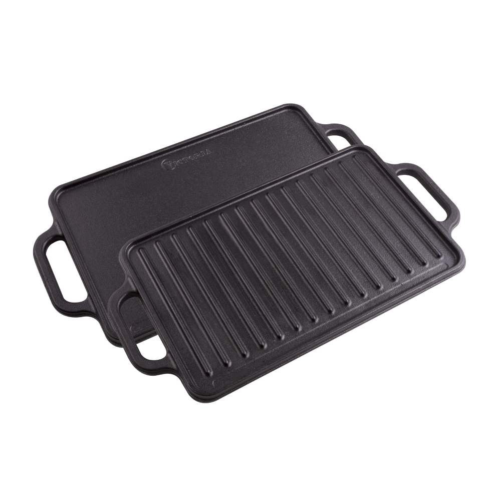 Μαντεμένια πλάκα διπλής όψεως εμαγιέ Victoria 33x21cm | www.mantemi.gr