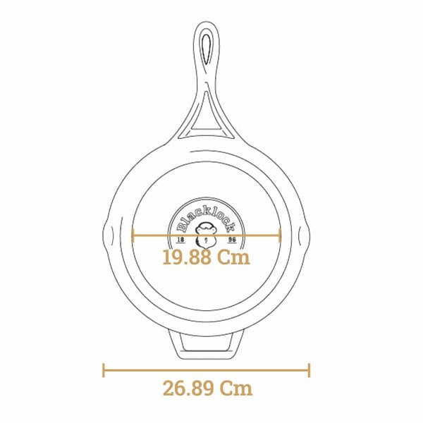 Μαντεμένιο τηγάνι Lodge Blacklock 26cm BL96SK | www.mantemi.gr