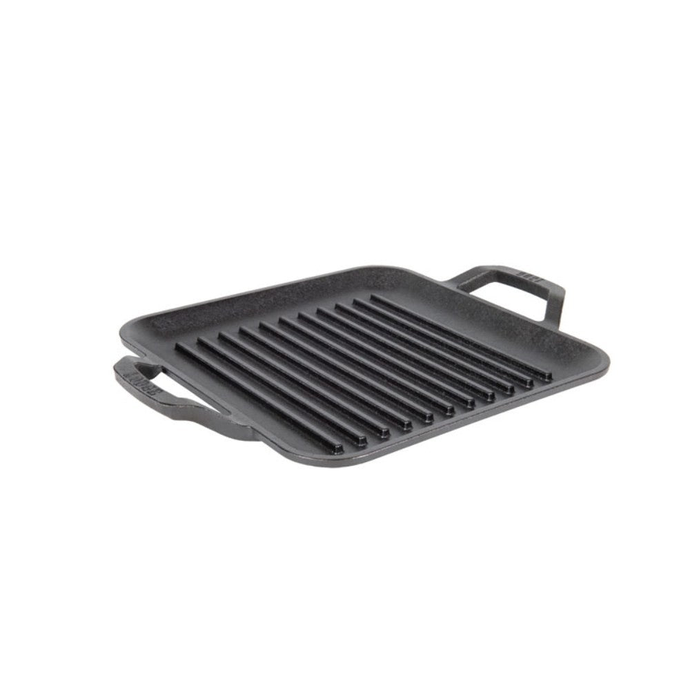 Μαντεμένιο σχαροτήγανο τετράγωνο Lodge 28cm LC11SGP | www.mantemi.gr