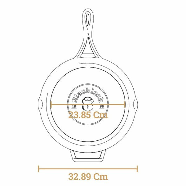 Μαντεμένιο τηγάνι Lodge Blacklock 30,5cm BL39SK | www.mantemi.gr