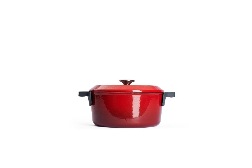 Μαντεμένια κατσαρόλα επισμαλτωμένη Woll Iron Pot 4,2lt 24cm 124CI-010 Chili Red | www.mantemi.gr