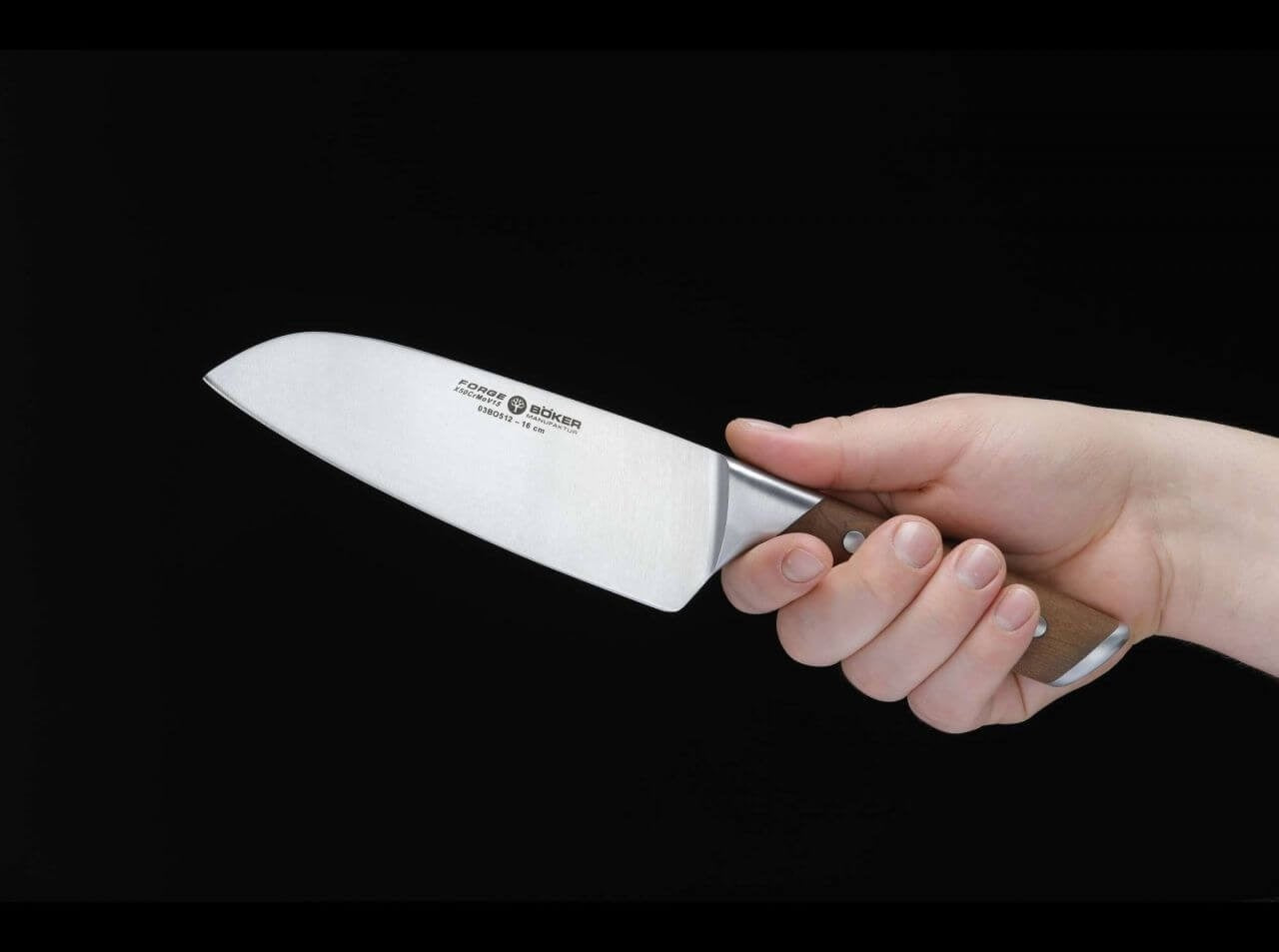 Μαχαίρι Santoku Boker Forge Wood 16cm | www.mantemi.gr