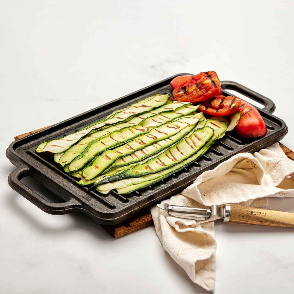 Μαντεμένια πλάκα διπλής όψεως εμαγιέ Victoria 33x21cm | www.mantemi.gr