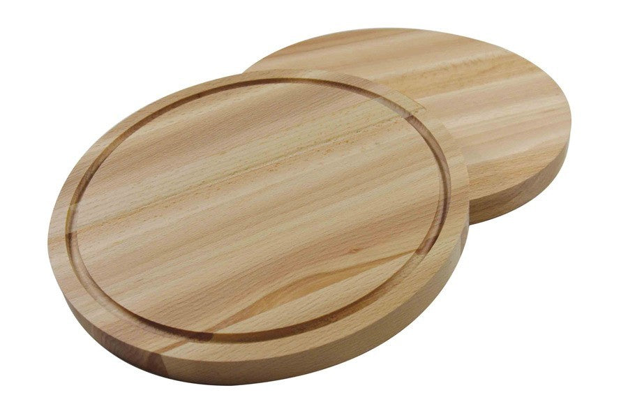Στρογγυλή ξύλινη επιφάνεια κοπής οξιά Ø25x2cm 1τεμ | www.mantemi.gr