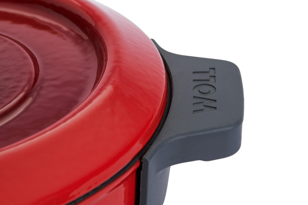 Μαντεμένια κατσαρόλα επισμαλτωμένη Woll Iron Pot 4,2lt 24cm 124CI-010 Chili Red | www.mantemi.gr