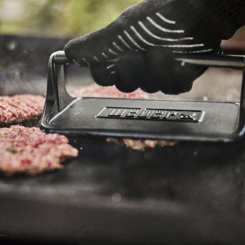 Μαντεμένια πρέσα για burger Weber | www.mantemi.gr