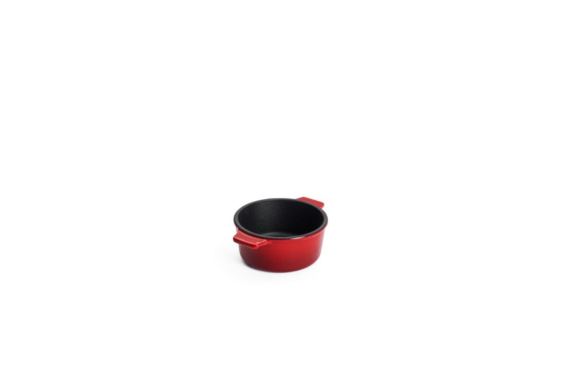 Μαντεμένια γάστρα επισμαλτωμένη Woll Iron Casserole Mini 0,3lt 10cm 2τεμ 110CI-010 Chili Red | www.mantemi.gr