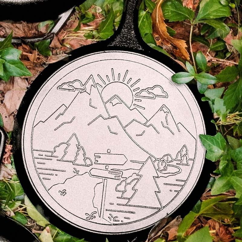 Μαντεμένια πλάκα με χερούλι Lodge 26,7 cm Mountain Griddle L9OGWND | www.mantemi.gr
