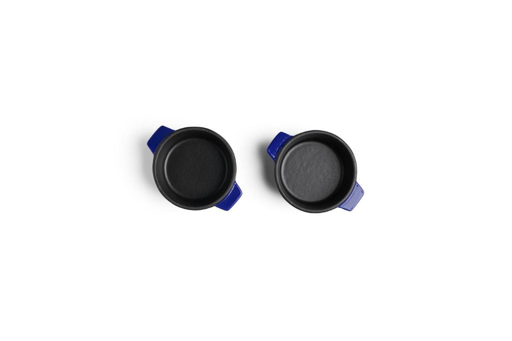 Μαντεμένια γάστρα επισμαλτωμένη Woll Iron Casserole Mini 0,3 lt 10 cm 2τεμ 110CI-020 Cobalt Blue | www.mantemi.gr