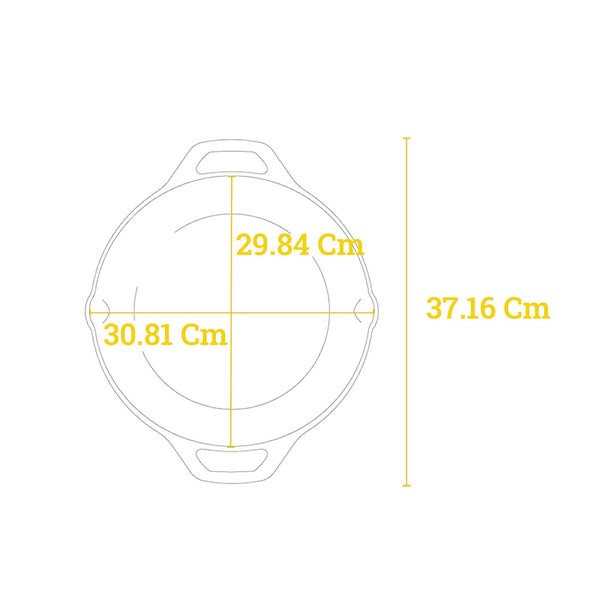Μαντεμένιο τηγάνι Lodge με καπάκι pyrex 30,5cm LC12EP | www.mantemi.gr