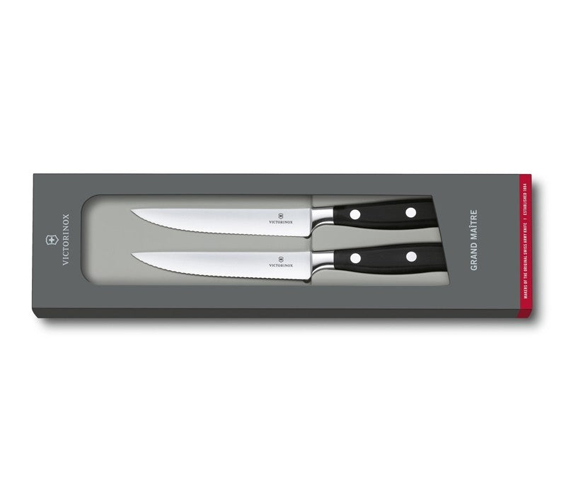 Σετ μαχαίρια για κρέας Grand Maître 12cm Victorinox 2τεμ | www.mantemi.gr