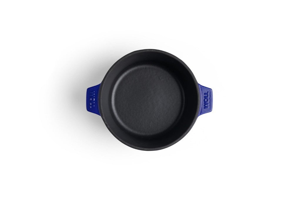 Μαντεμένια κατσαρόλα επισμαλτωμένη Woll Iron Pot 2,8lt 20cm 120CI-020 Cobalt Blue | www.mantemi.gr